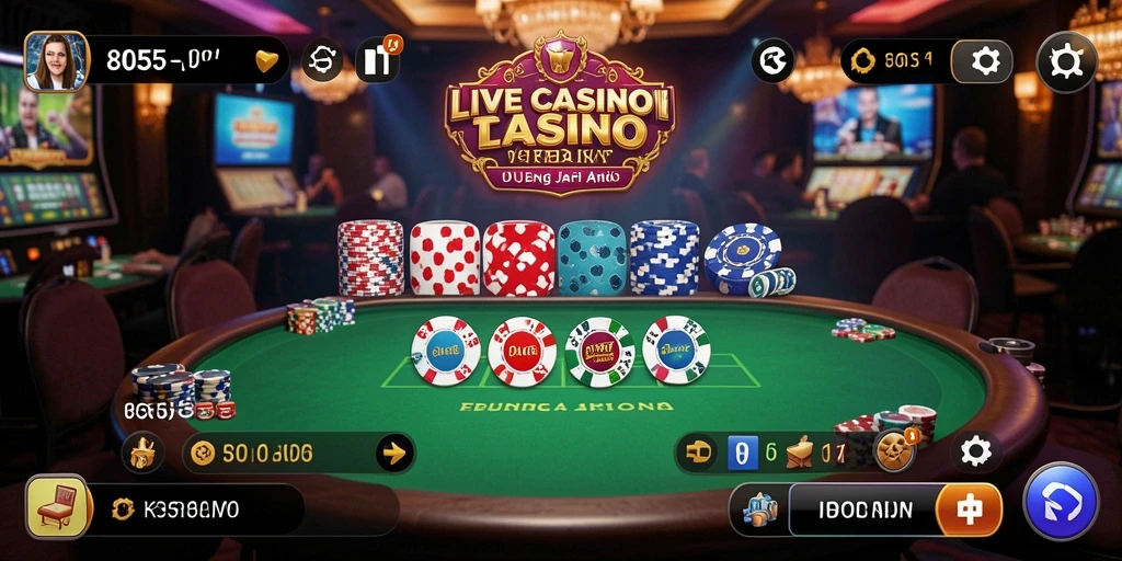Gameplay Live Casino yang mendebarkan dengan dealer profesional.