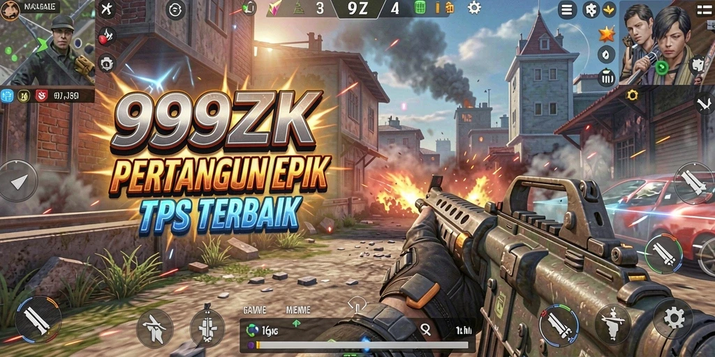 Gameplay menegangkan dalam 999ZK dengan pertarungan epik.