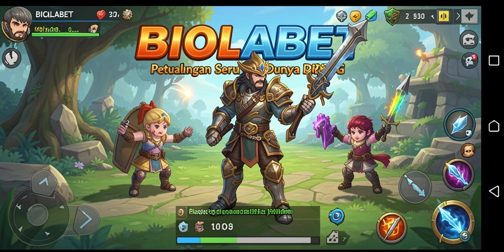 Tampilan menarik dari gameplay RPG dalam BIOLABET yang memikat.