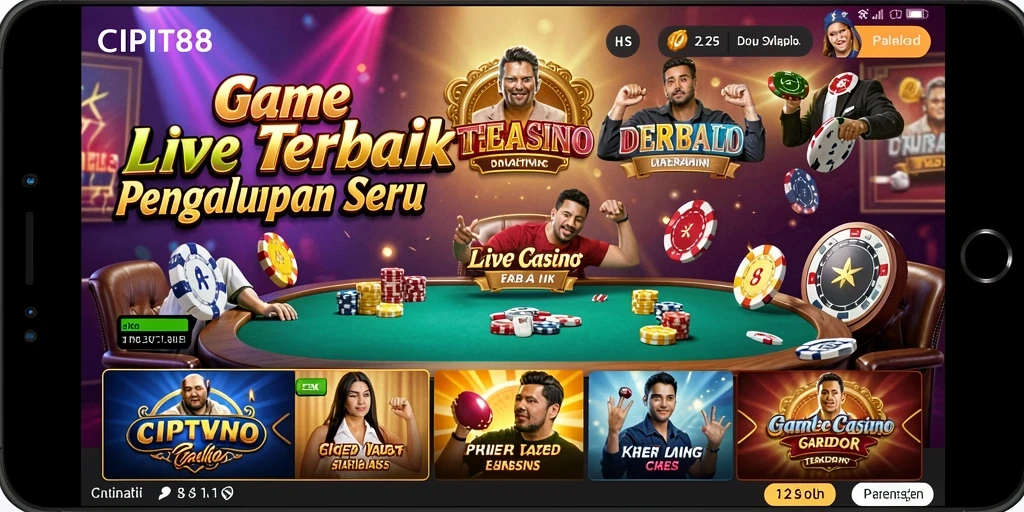 Gameplay seru dengan dealer langsung di CIPIT88.