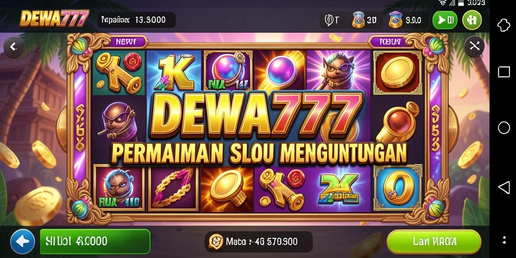 Tampilan gameplay <strong>DEWA777</strong> yang menarik dan menghibur.