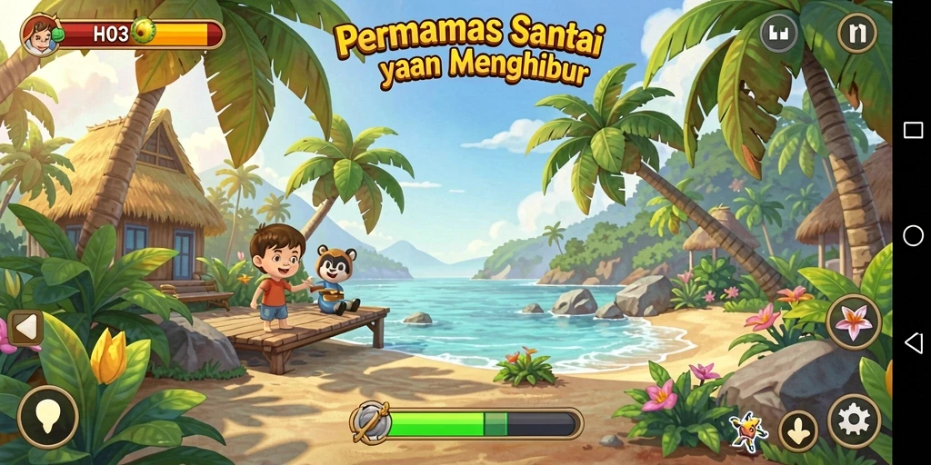 Tampilan gameplay H03 yang menyenangkan dan interaktif.