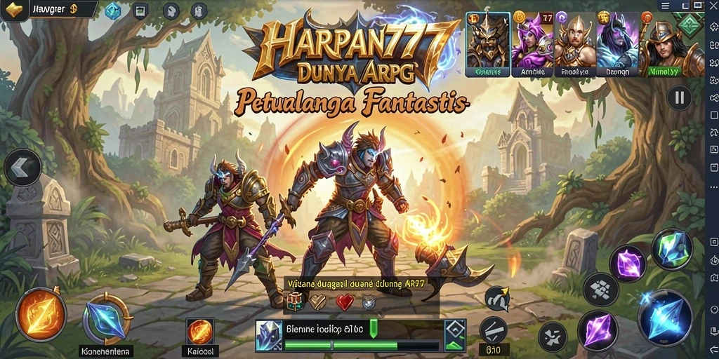 Gameplay seru dengan grafis menakjubkan dari HARAPAN777