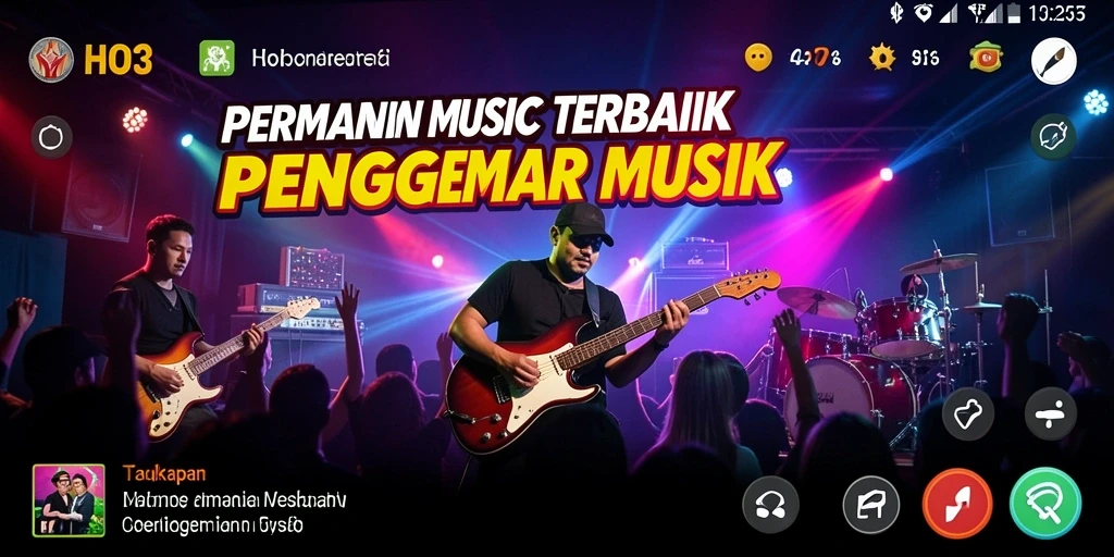Tampilan gameplay HO3 yang menarik dengan banyak pilihan lagu.