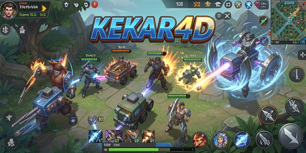 Screenshot utama KEKAR4D menampilkan gameplay SLG yang menegangkan.