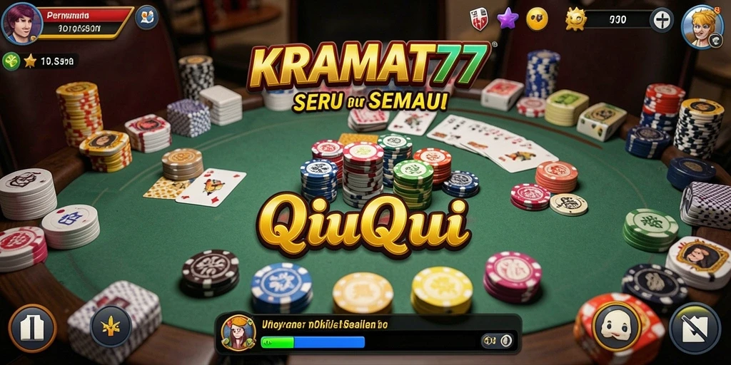 Tampilan gameplay QiuQiu yang seru dan menantang.