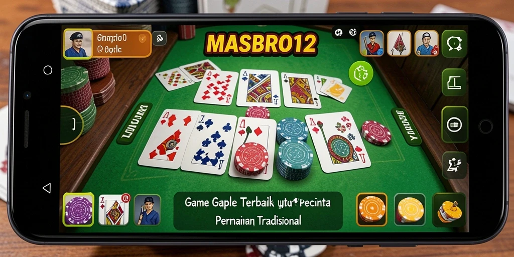 Screenshot gameplay Gaple yang seru dan interaktif.