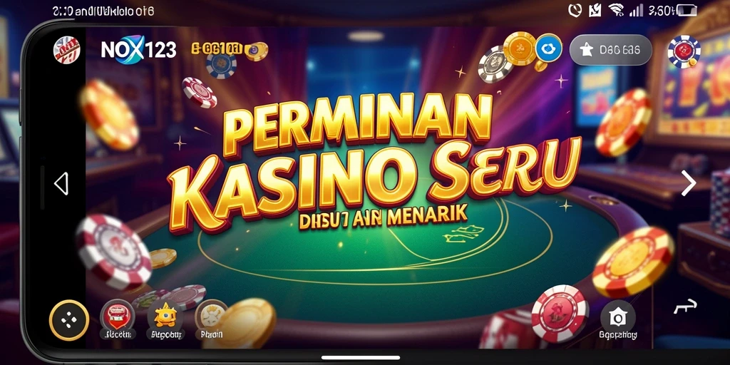 Tampilan gameplay Kasino yang seru dan interaktif di NOX123.