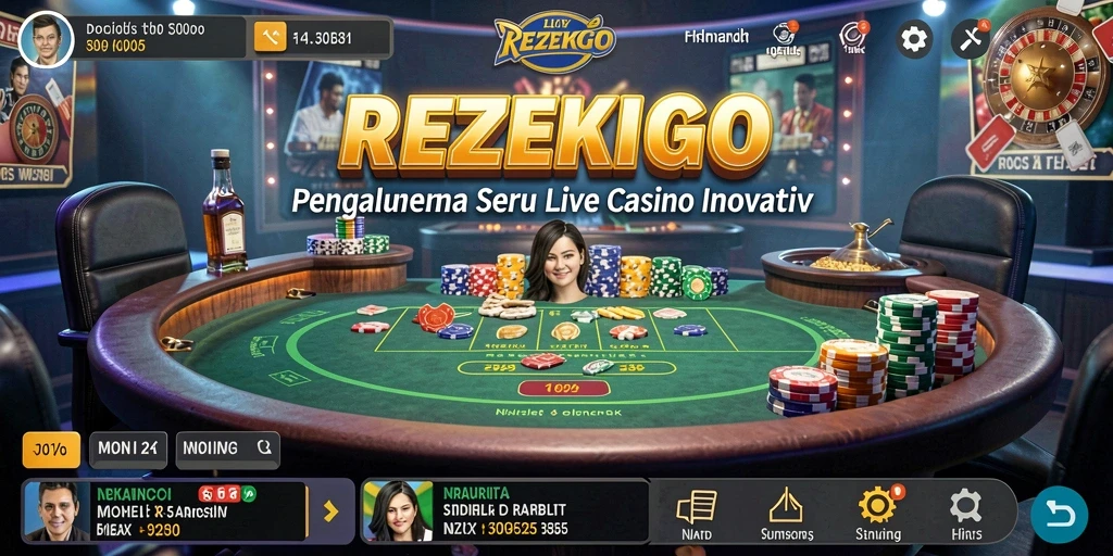 Tangkap momen seru bermain Live Casino dengan REZEKIGO.