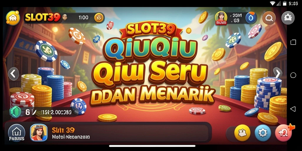 Tampilan gameplay SLOT39 dengan aksi seru permainan QiuQiu.