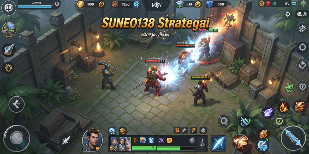 Screenshot SUNEO138 menampilkan aksi pertempuran strategis yang mendebarkan.