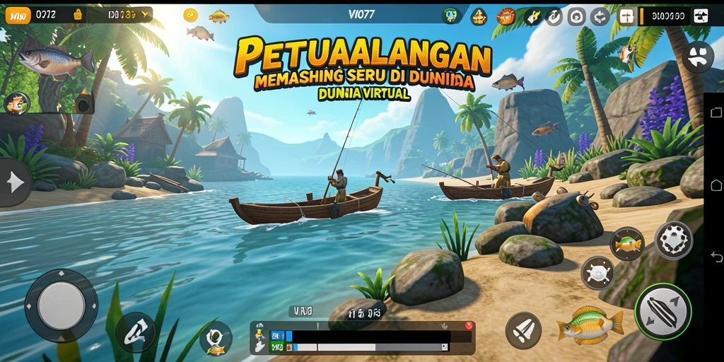 Tampilan gameplay VIO77 dengan aksi memancing yang mendebarkan.